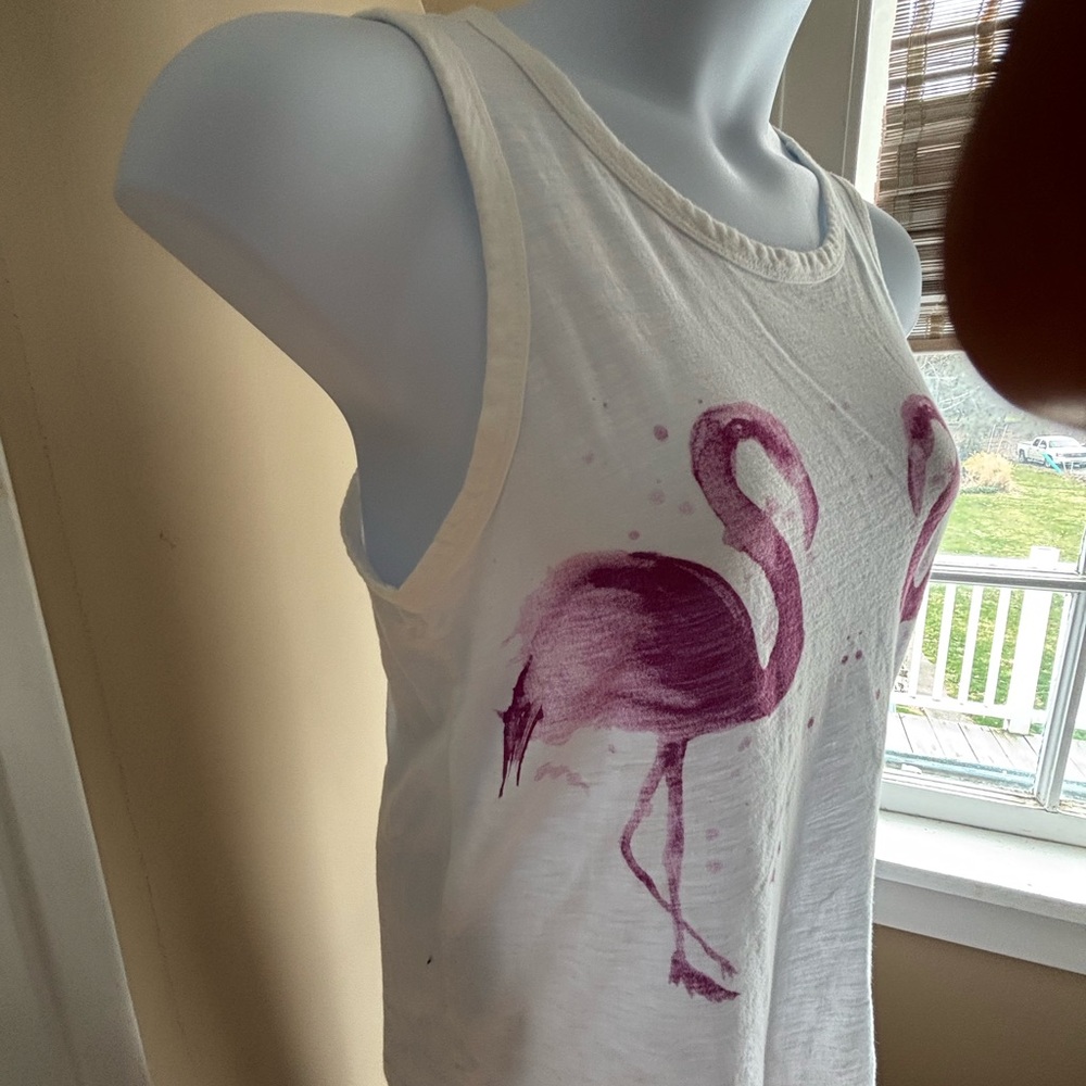 Lucky Brand Flamingo Print Tank Top - Picture 2 of 11